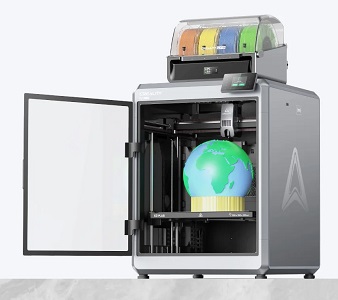 Creality K2 Plus large format 3D printer printing a large model
